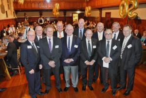 A plethora of presidents: All of the AIP national presidents since 1986 gathered to celebrate the 50 year anniversary of the foundation of the AIP. From left: Ralph Moyle, Terry Waterson, Mark Kerr, Adrian Henning, Ian Fletcher, George Ganzenmuller, Harry Lovell, Jeff Egan, Llewellyn Stephens, Pierre Pienaar and Craig Wellman.